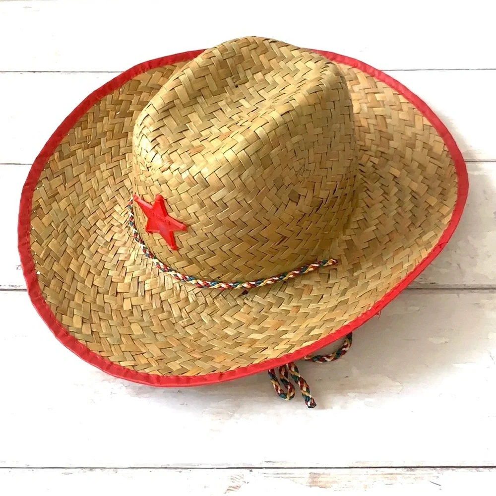 Kids Costume Dress Up Cowboy Sheriff Wide Brimmed Hat Halloween OS